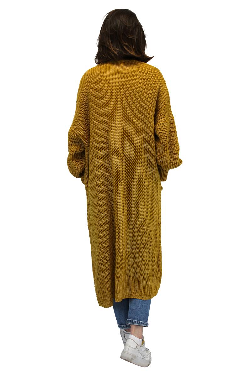Mustard cardigan, one size fits 8\18