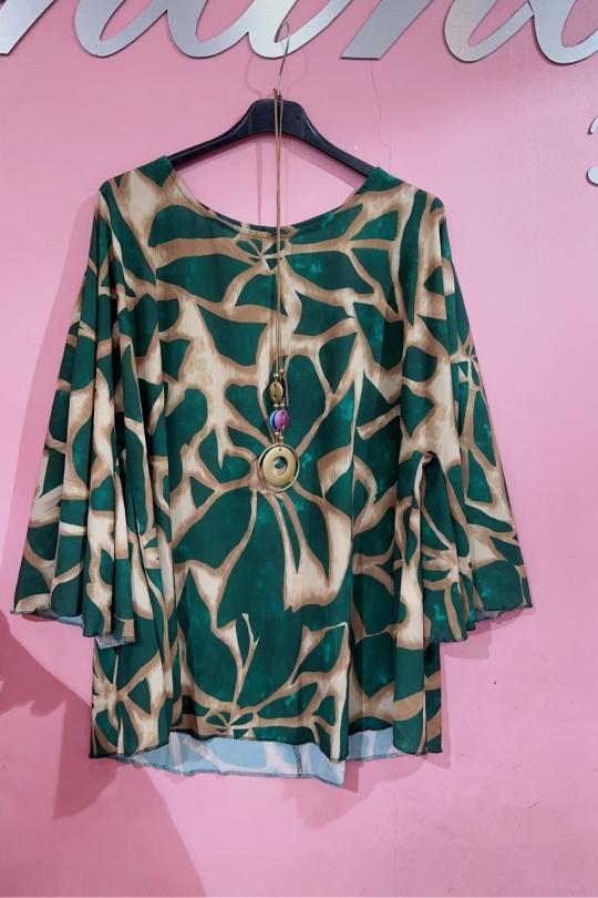 Michelle green blouse
