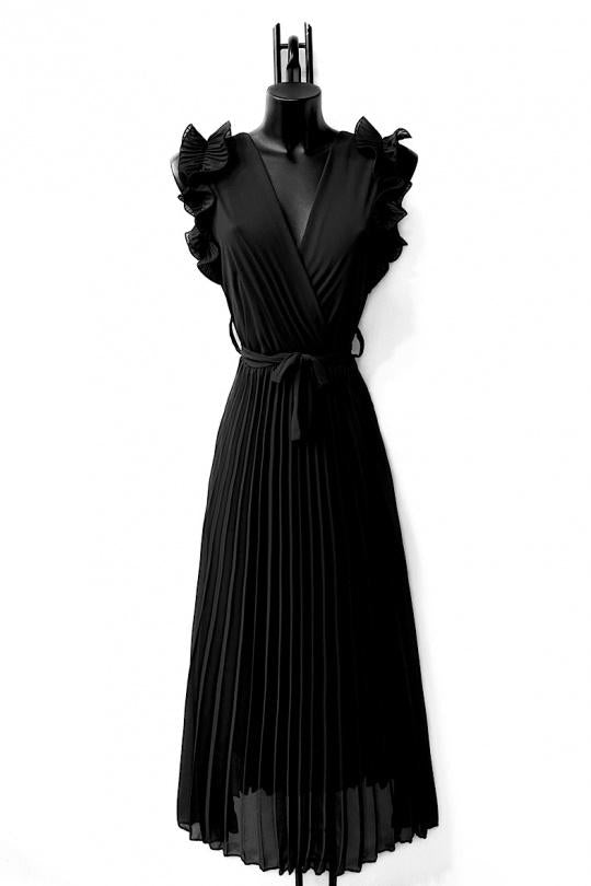 Morgan frill belted dresses