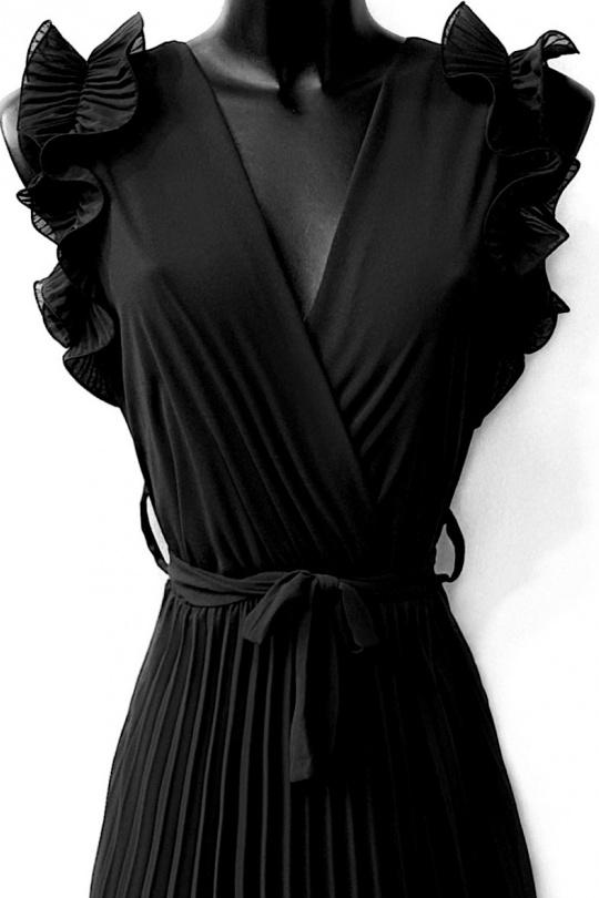 Morgan frill belted dresses