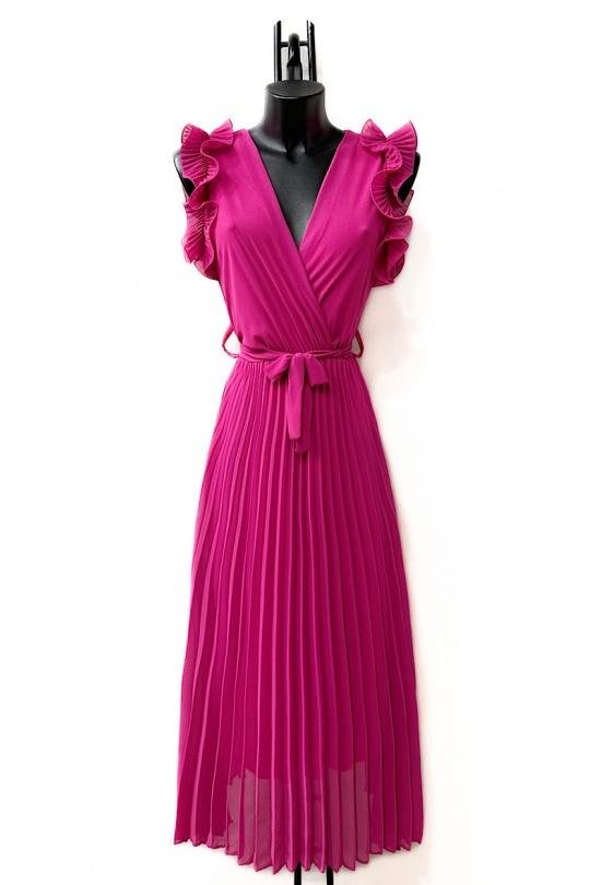Morgan frill belted dresses