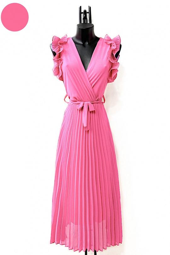 Morgan frill belted dresses