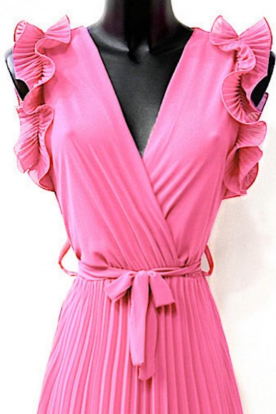 Morgan frill belted dresses