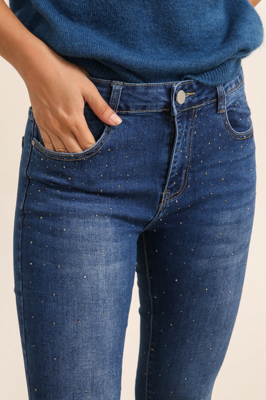Jeans with sequin detail