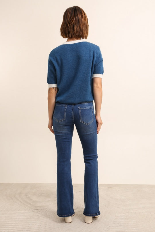 Jeans with sequin detail