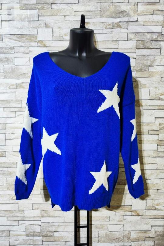 Star Blue and White jumper