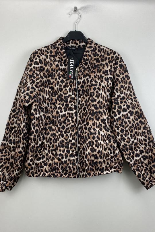 Leopard Bomber jacket