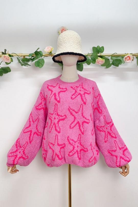 Star pink jumper