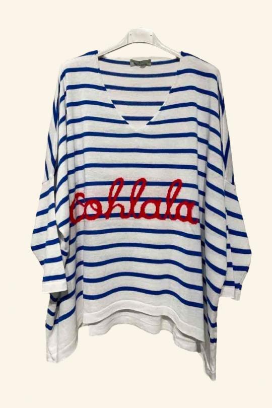 Leo stripped knit jumpers