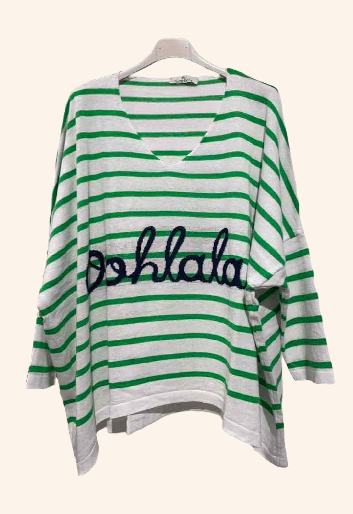 Leo stripped knit jumpers