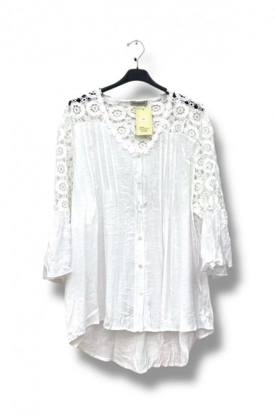 Cara plus size lace blouse