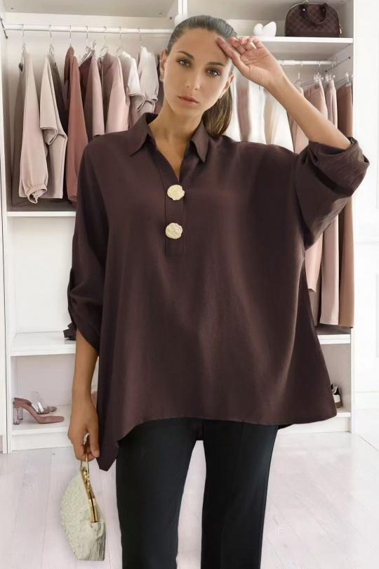 Stella button blouse