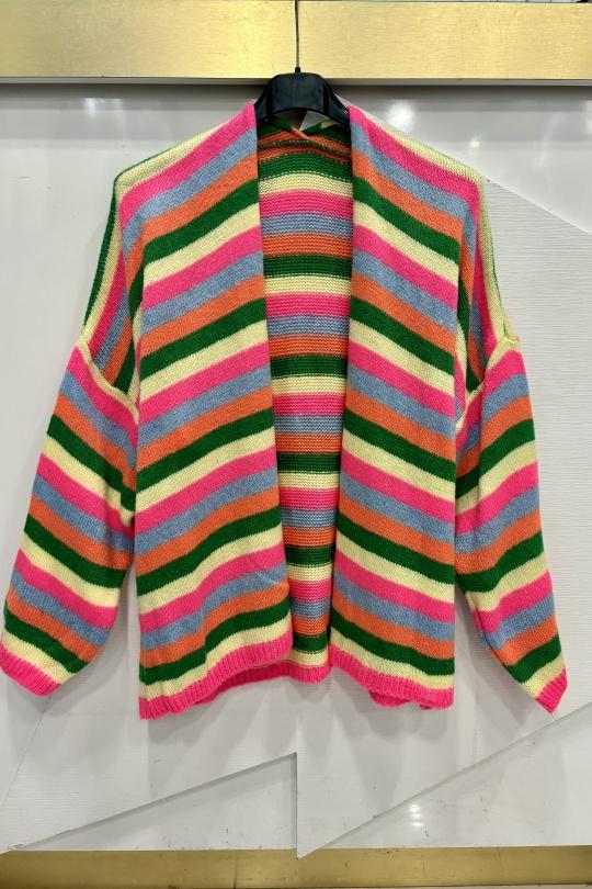 Stripped cardigans