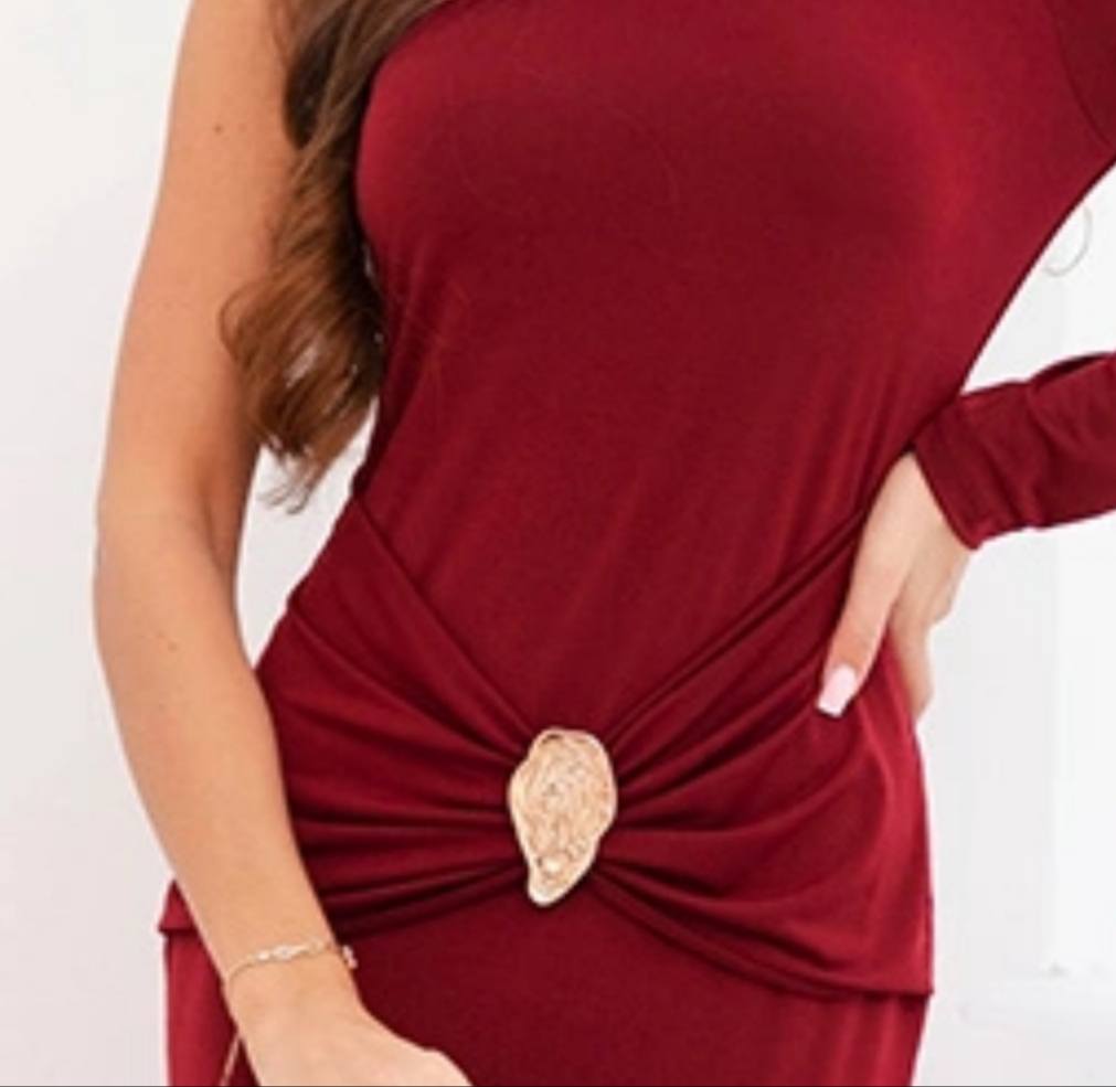 Martina burgundy drress
