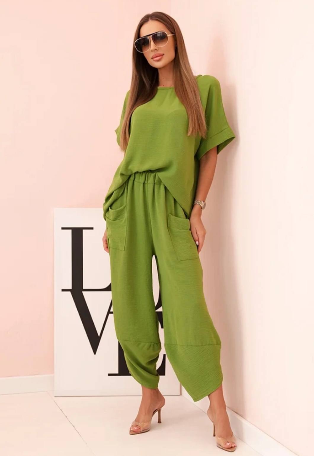 Winnie Lime green set
