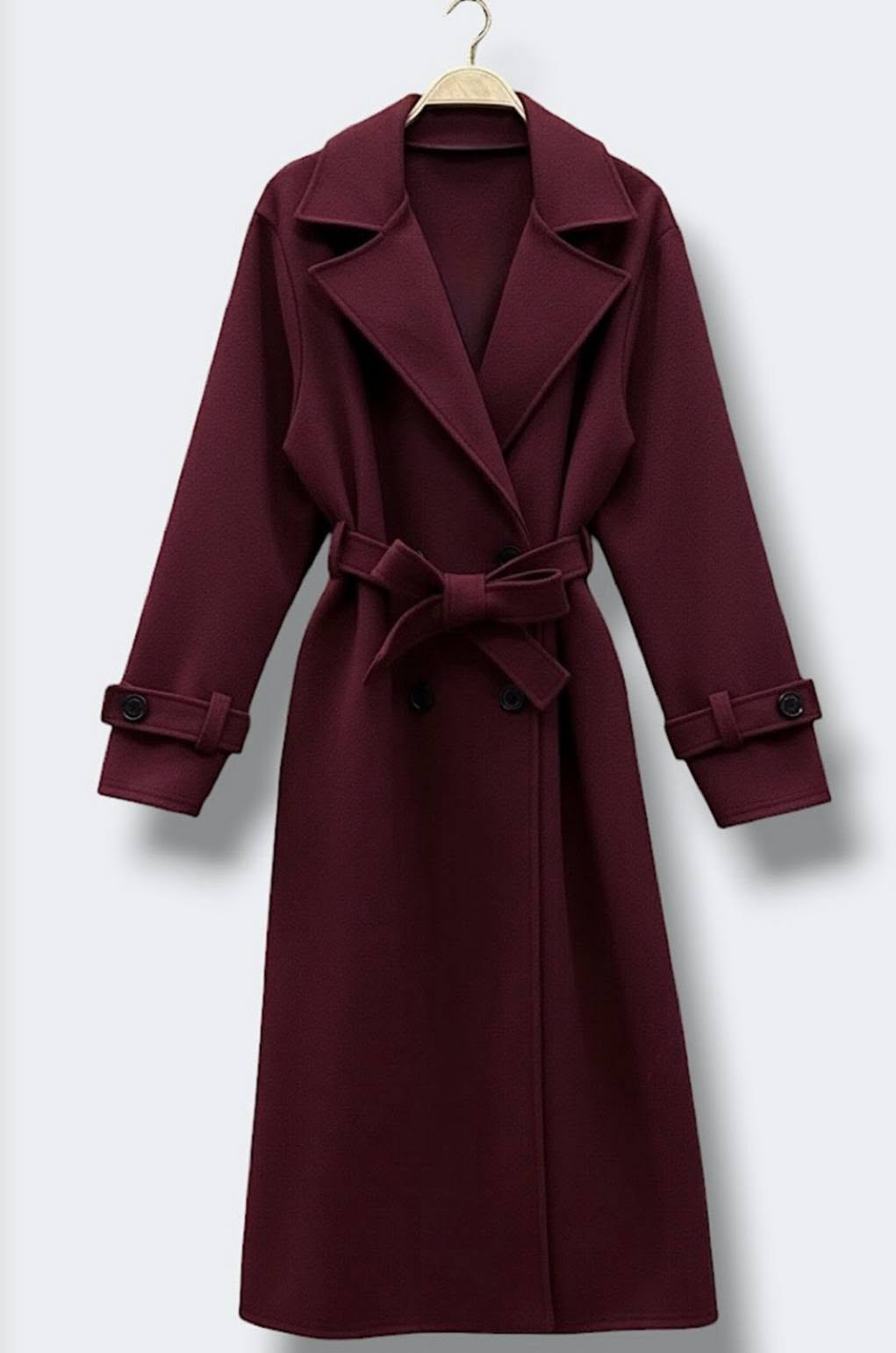 Kim Burgundy Coat