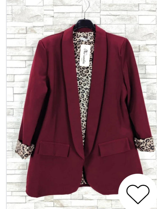 Leopard print blazers