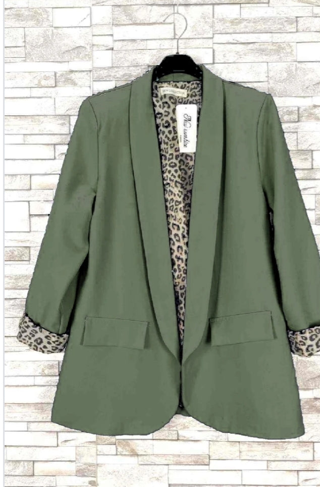 Leopard print blazers