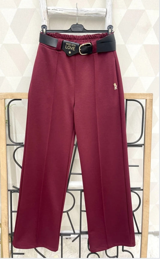 Mindy Burgundy trousers