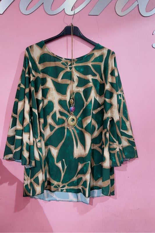 Michelle green blouse