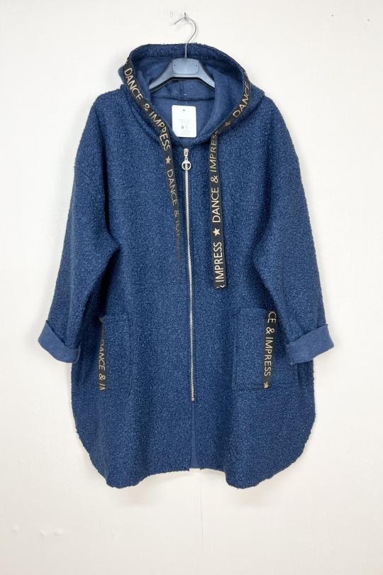 Aoife Denim Blue zip jacket