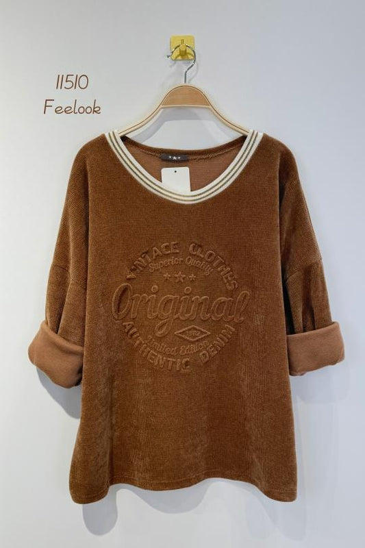 Velour Brown jumper