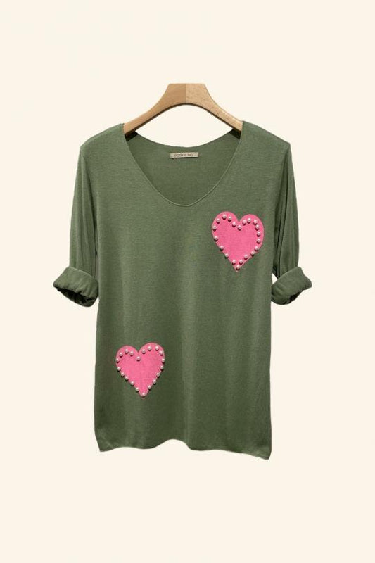 Love Khaki top