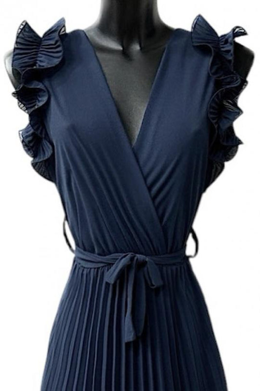 Morgan frill belted dresses