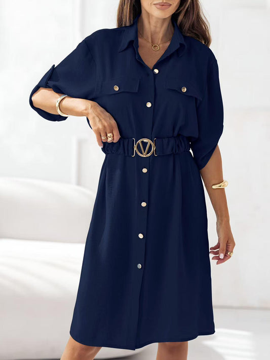 Sky belted dresses