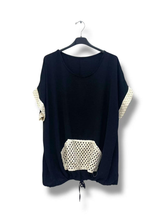 Sarah Black plus size top