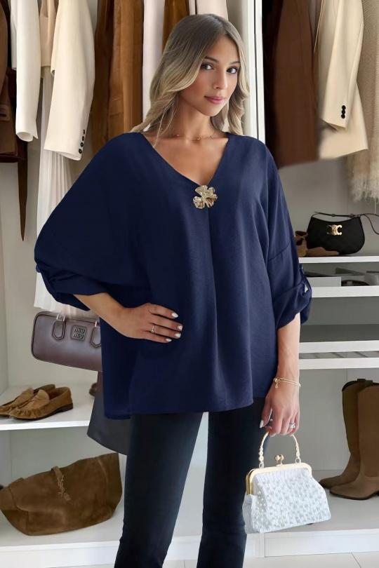 Morgan button blouse