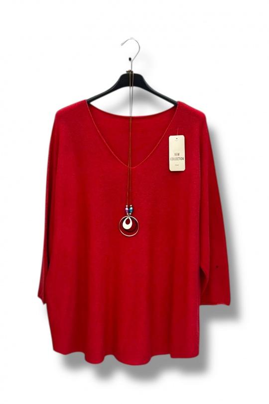 plus size necklace tops