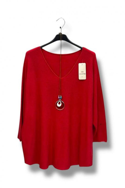 plus size necklace tops