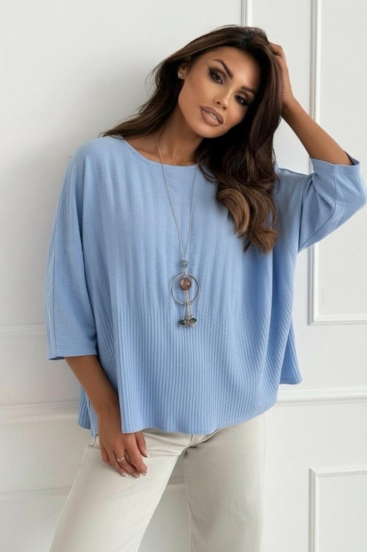 Cora jumper with necklace