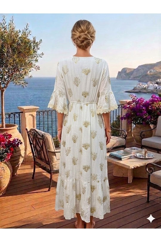 Boho cream dress