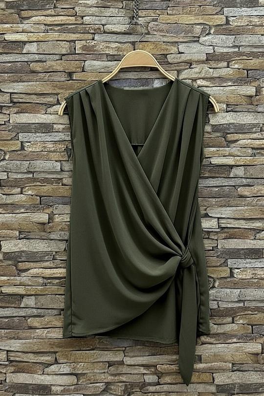 Maria Khaki top