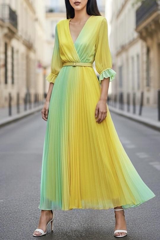Daisy yellow dress