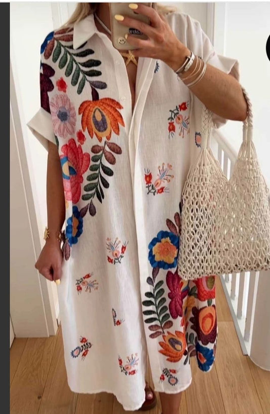 Jen plus size shirt dress