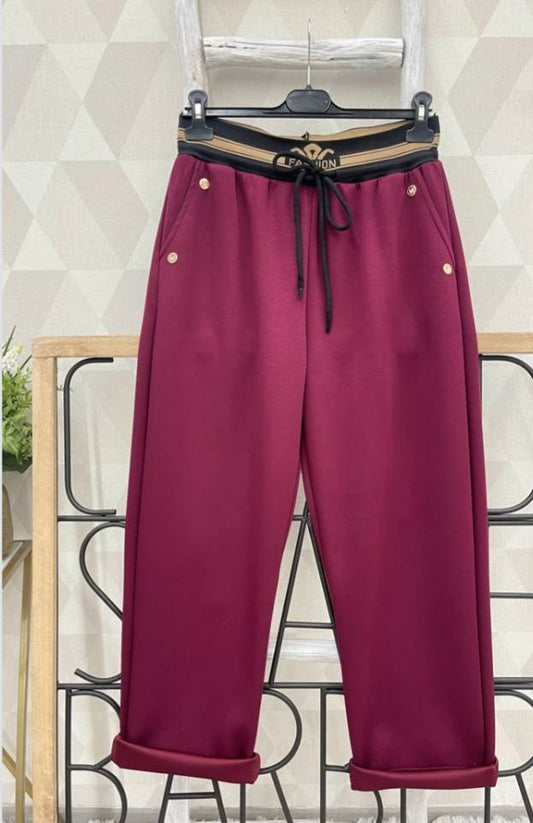 Venus Burgundy trousers