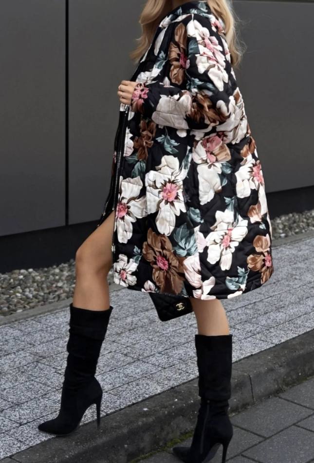 Breda floral coat