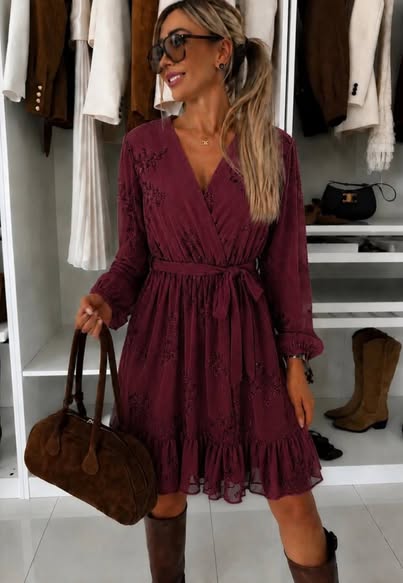 Tiffant Burgundy dress