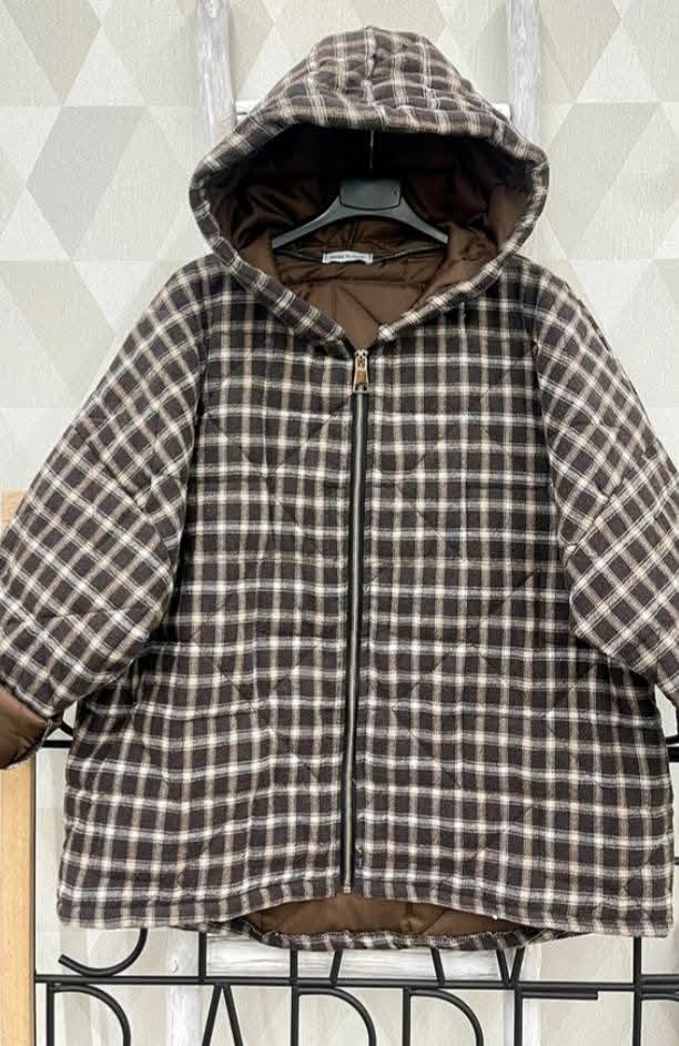 Sharon Brown print coat
