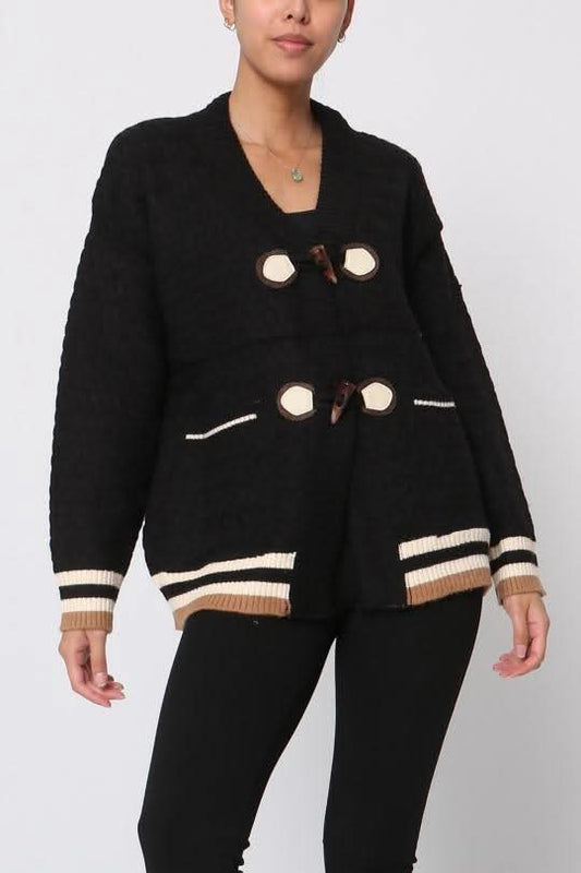 Belinda black cardigan