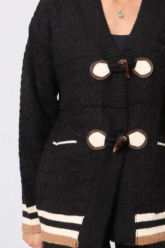 Belinda black cardigan