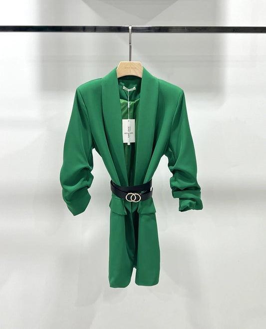 Sinead Green belted blazer