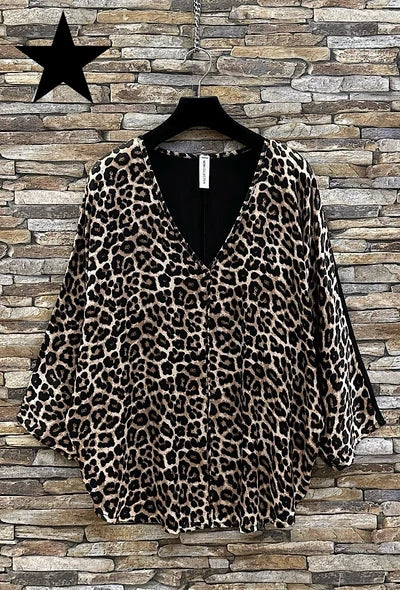 Leopard print top
