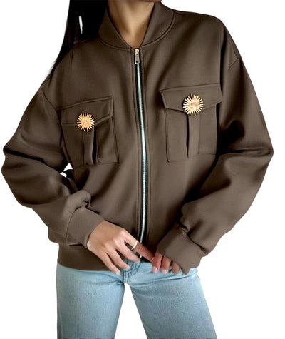 Chloe Brown zip jacket