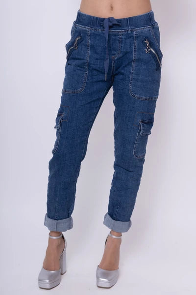 Cara elasticated waist Jeans